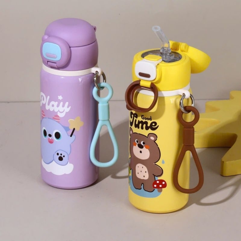 (Tặng túi trong) Bình giữ nhiệt học sinh 500ml mẫu mới inox 316 có ...